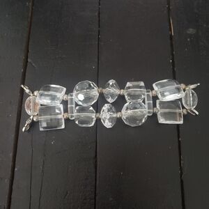 Clear Beaded Watch Band Bracelet Crafting Jewelry Stretchy